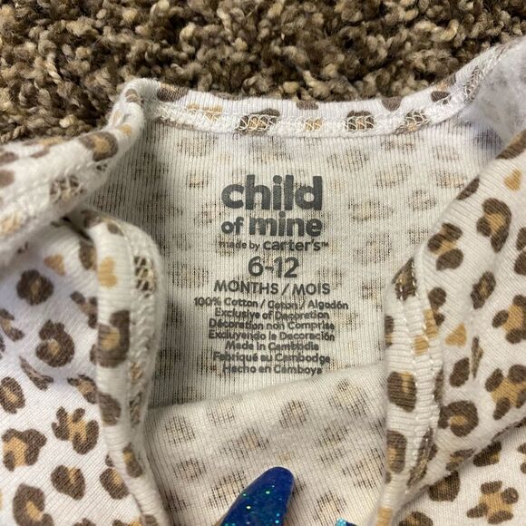 𝅺CARTER’S | 3/$15 Leopard Diaper Shirt - Picture 3 of 3